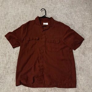 Old Navy Men's Maroon Short Sleeve Shirt
